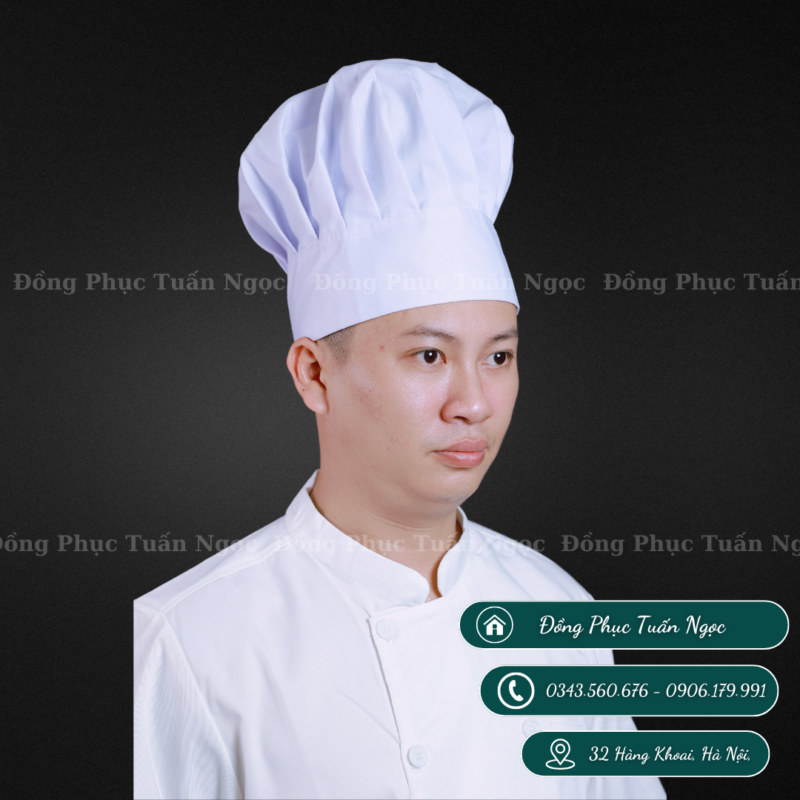Mũ đầu bếp hình nấm mẫu 02