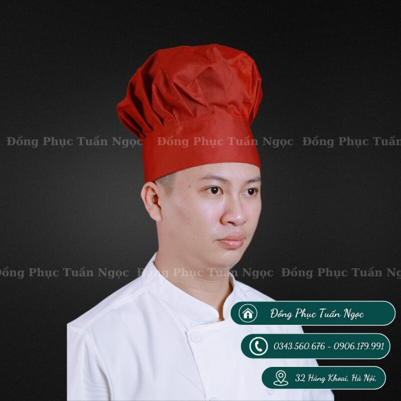 Mũ đầu bếp hình nấm mẫu 04