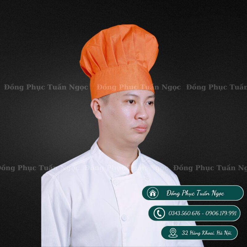 Mũ đầu bếp hình nấm mẫu 07