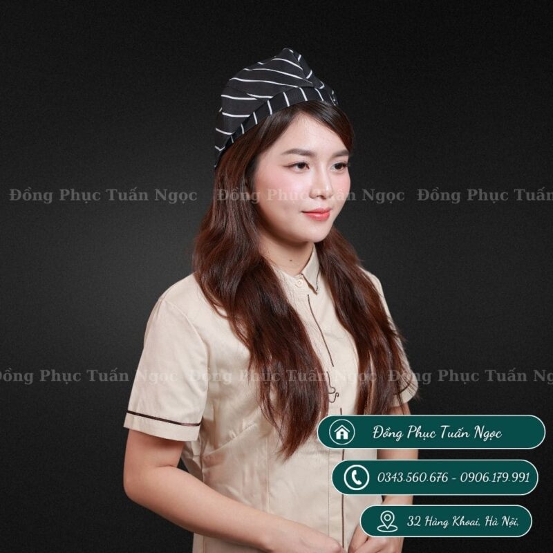 Mũ nhân viên chóp cao màu đen 11 - 1