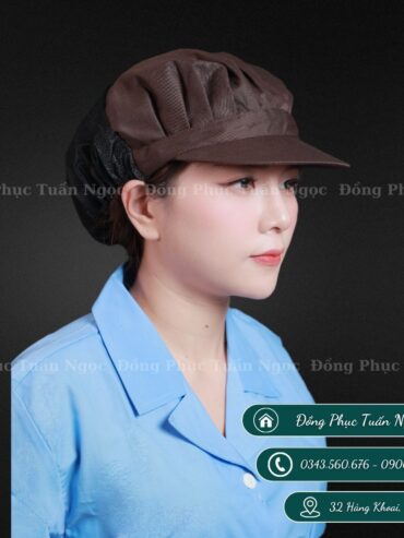 Mũ nhân viên màu nâu 02