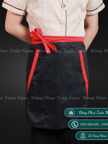 Tạp dề chung túi hai bên mẫu 04