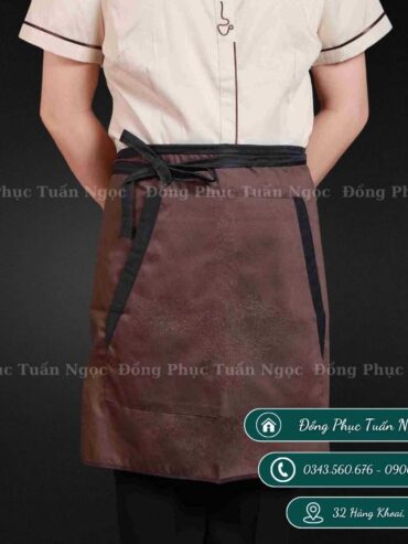 Tạp dề chung túi hai bên mẫu 02