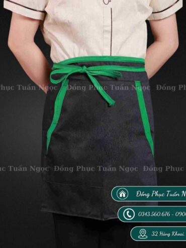 Tạp dề chung túi hai bến mẫu 03