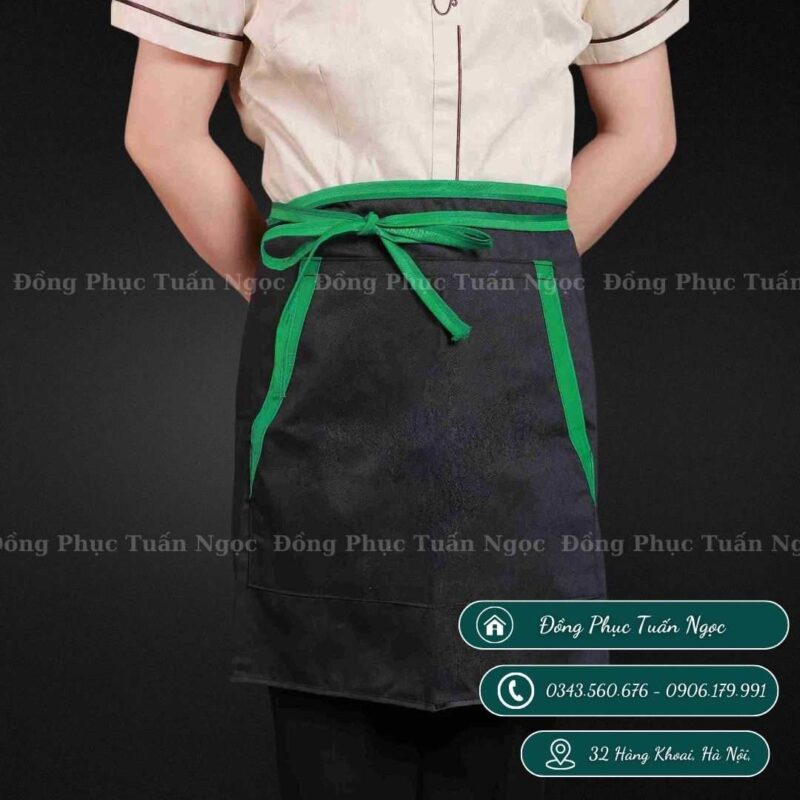 Tạp dề chung túi hai bến mẫu 03