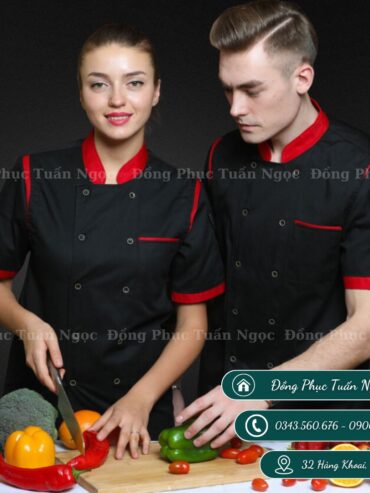 Áo bếp ngắn tay 38