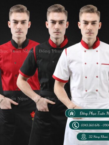 Áo bếp ngắn tay 38