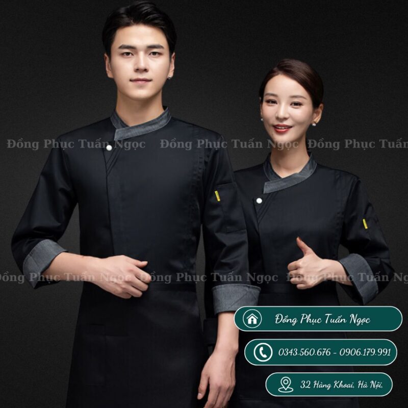 Áo bếp dài tay mẫu 26 - 3