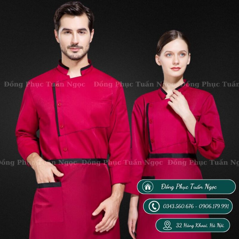 Áo bếp dài tay mẫu 29 - 1