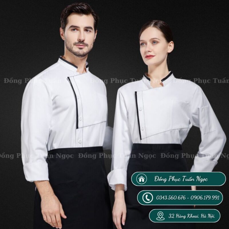 Áo bếp dài tay mẫu 29 - 2