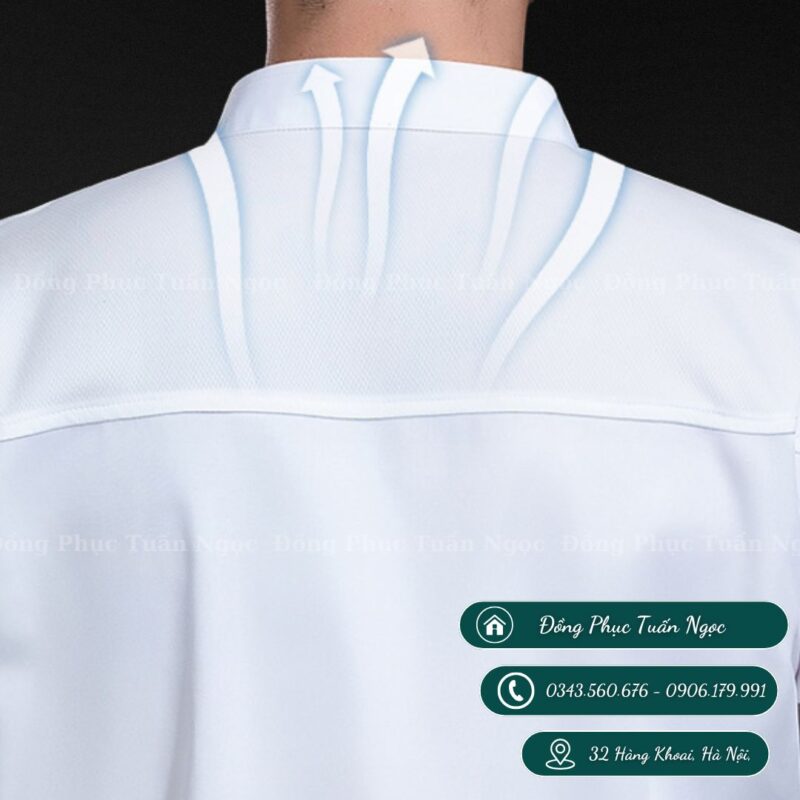 Áo bếp ngắn tay mẫu 24 - 2