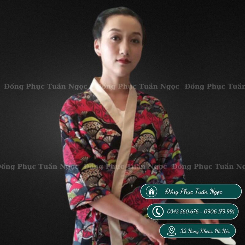 Áo bếp nhật tay lỡ mẫu 31 - 6