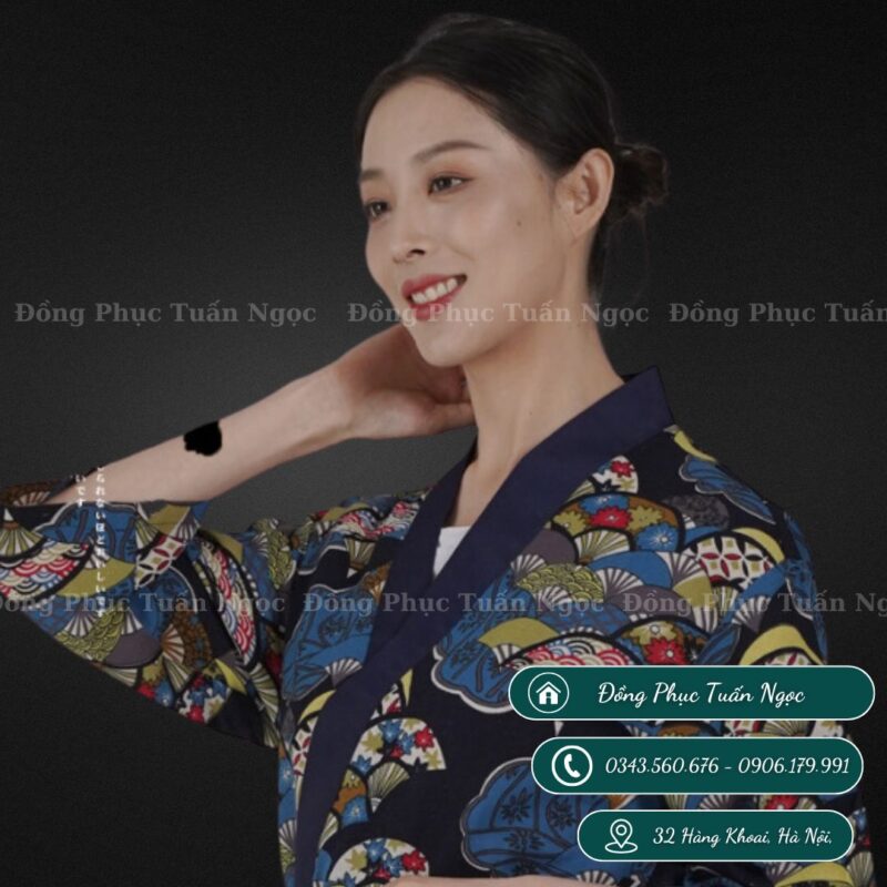 Áo bếp nhật tay lỡ mẫu 32 - 8