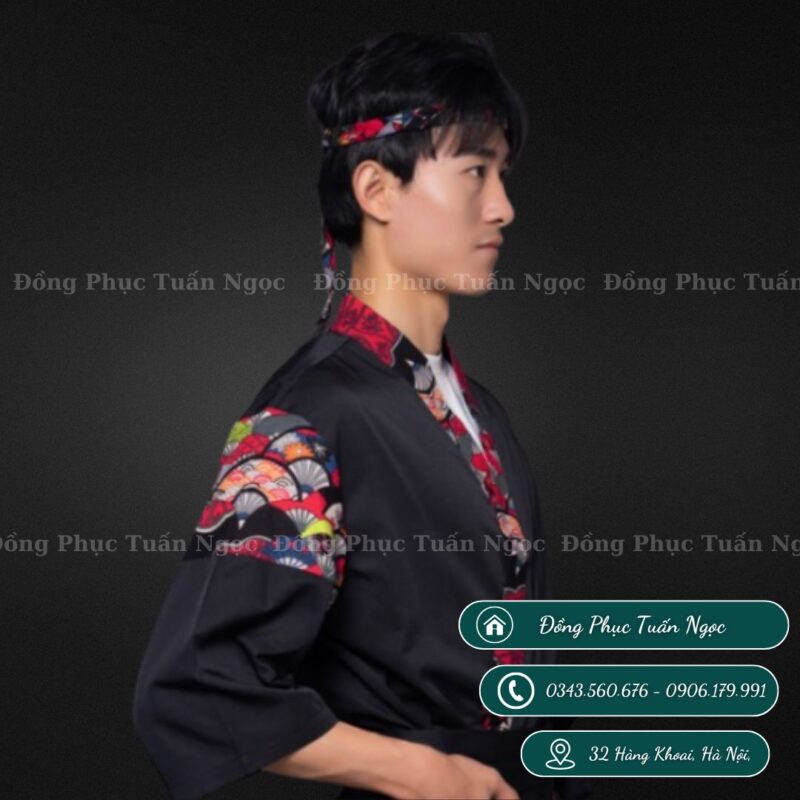 Áo bếp nhật tay lỡ mẫu 31 - 1