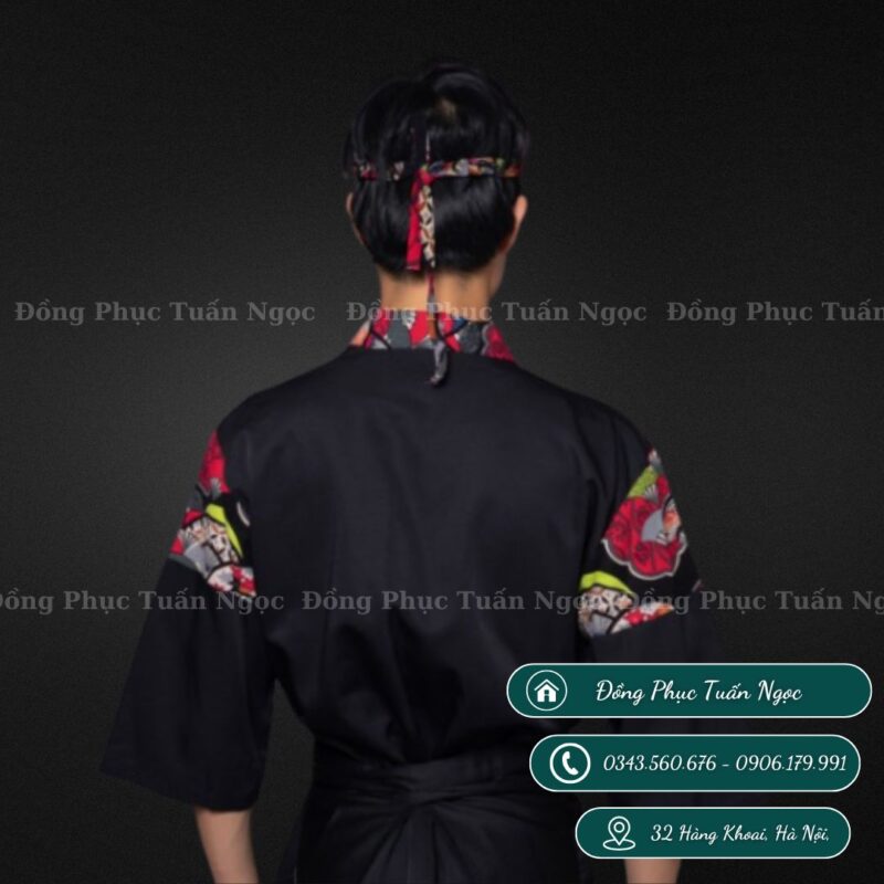 Áo bếp nhật tay lỡ mẫu 31 -2