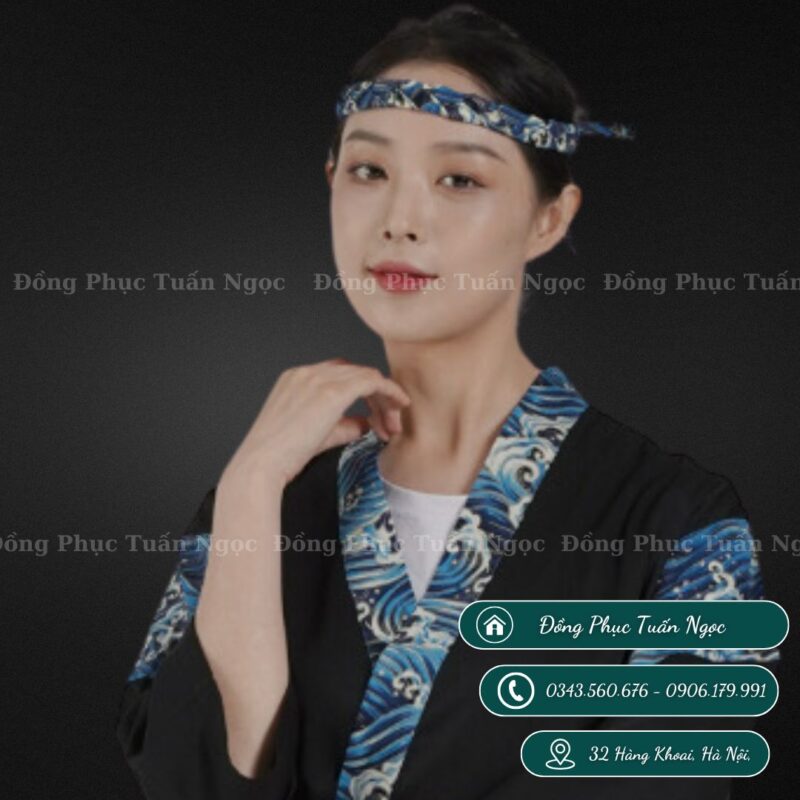 Áo bếp nhật tay lỡ mẫu 32 - 2