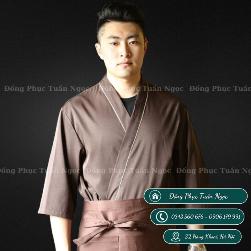 Áo bếp nhật tay lỡ mẫu 33 - 1