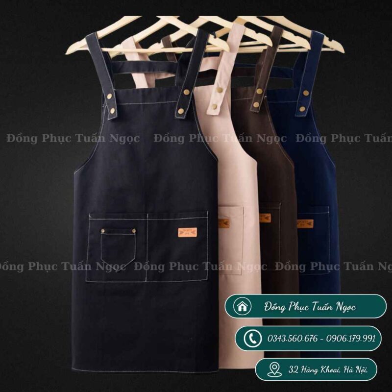 Tạp dề tàu khuy bấm mẫu 09 - 1