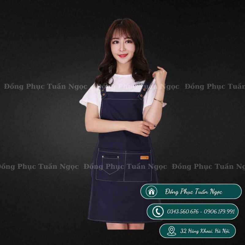 Tạp dề tàu khuy bấm mẫu 09 - 4