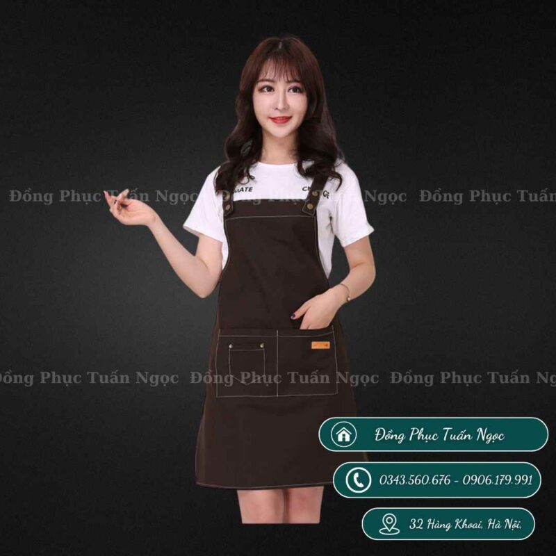 Tạp dề tàu khuy bấm mẫu 09 - 5