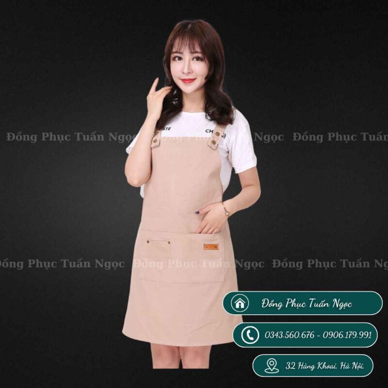 Tạp dề tàu khuy bấm mẫu 09 - 6