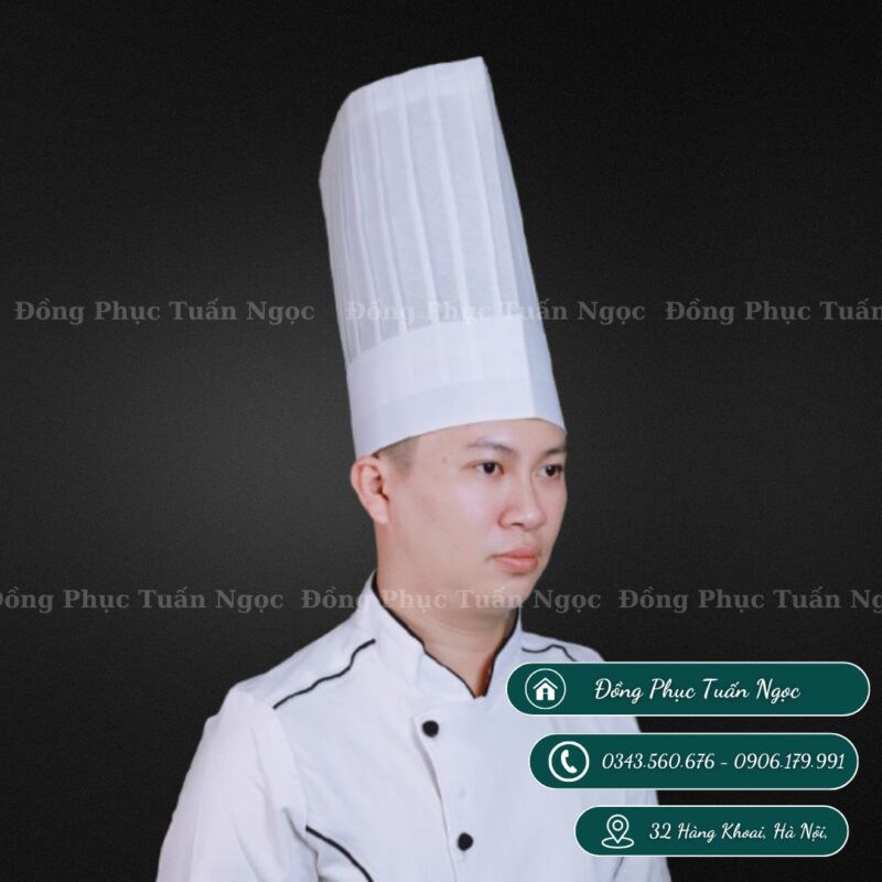 Mũ bếp giấy cao mẫu 10 - 1